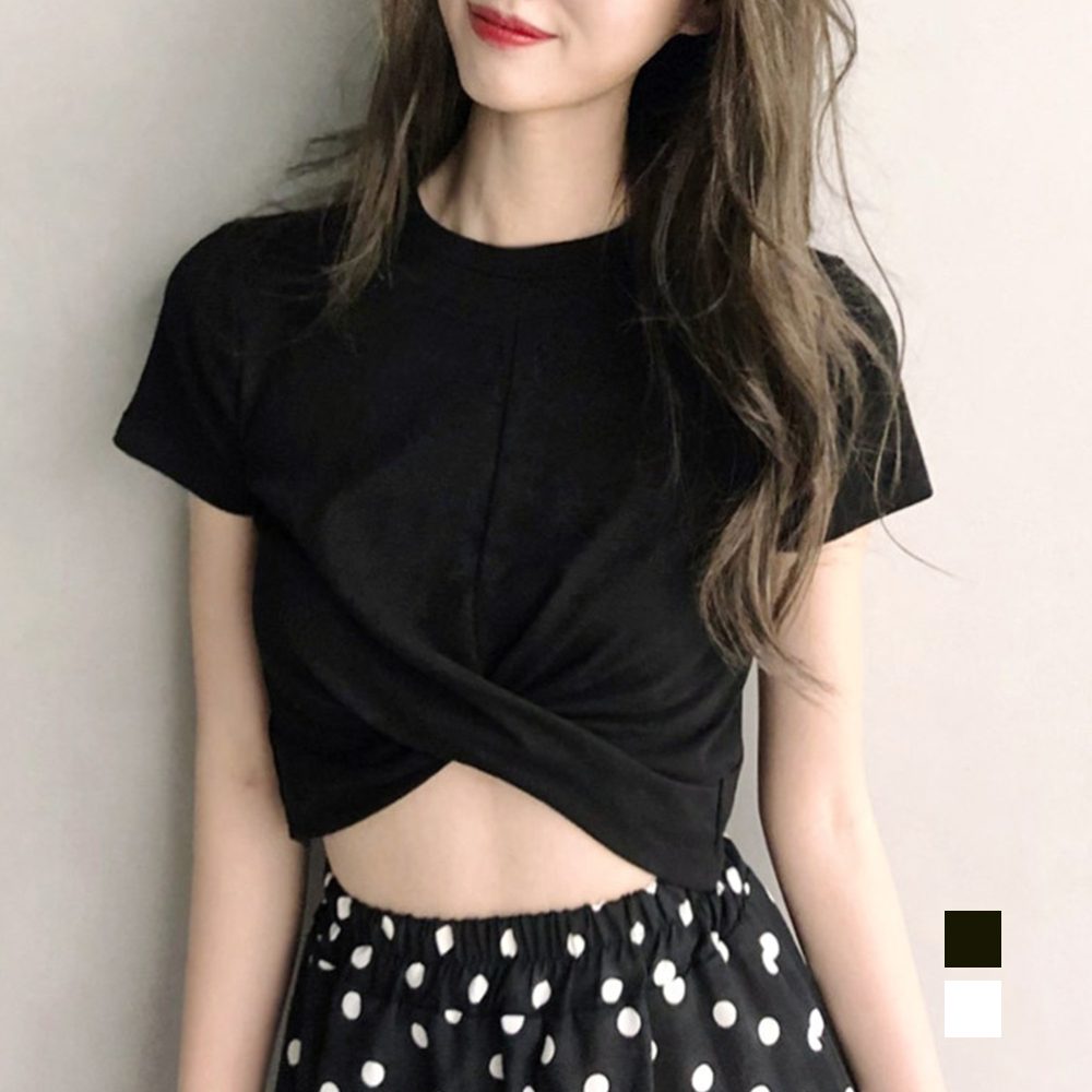 セクシーチビt ショート丈tシャツ 韓国