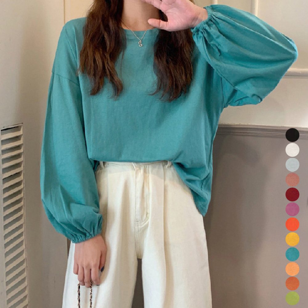 長袖Tシャツ ドロップショルダーtシャツ