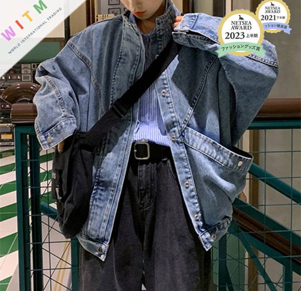 新作 トップス シャツ カーディガン デニム ジャケット スタンドカラー レディース
