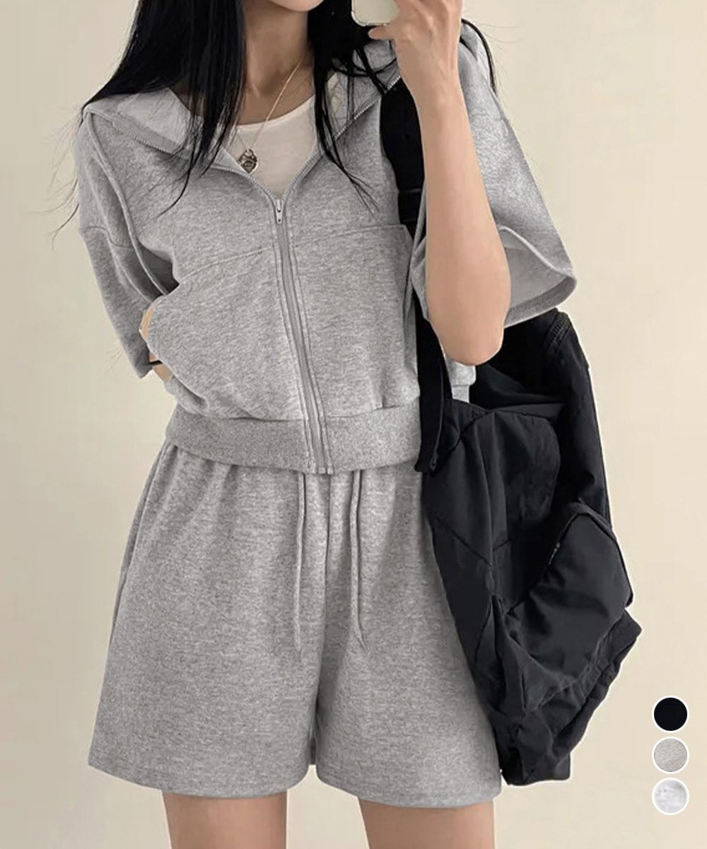 スウェットセットアップレディース半袖夏服