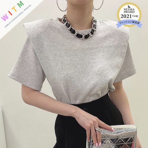 春夏新作 無地 Tシャツ 人気 tシャツ フレア 半袖 ラウンドネック レディース おしゃれ ファッション