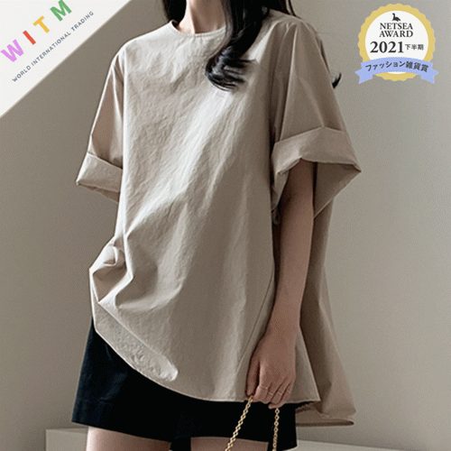 春夏新作 ラウンド Tシャツ シンプル tシャツ 半袖 レディース 無地 カジュアル