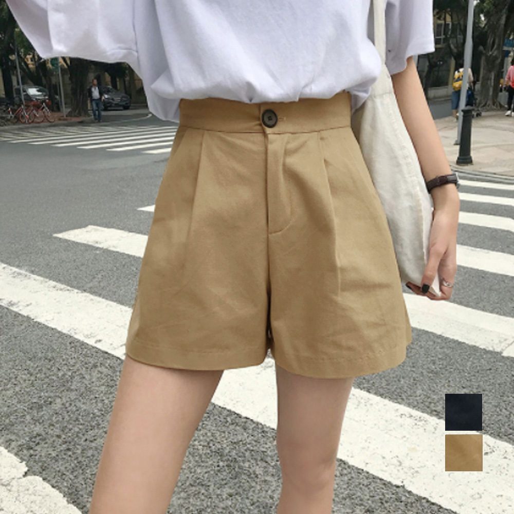 ハイウエスト ショートパンツ レディース