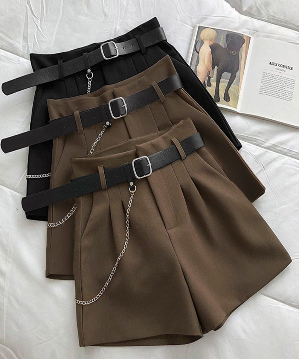 ハイウエスト ショートパンツ レディース