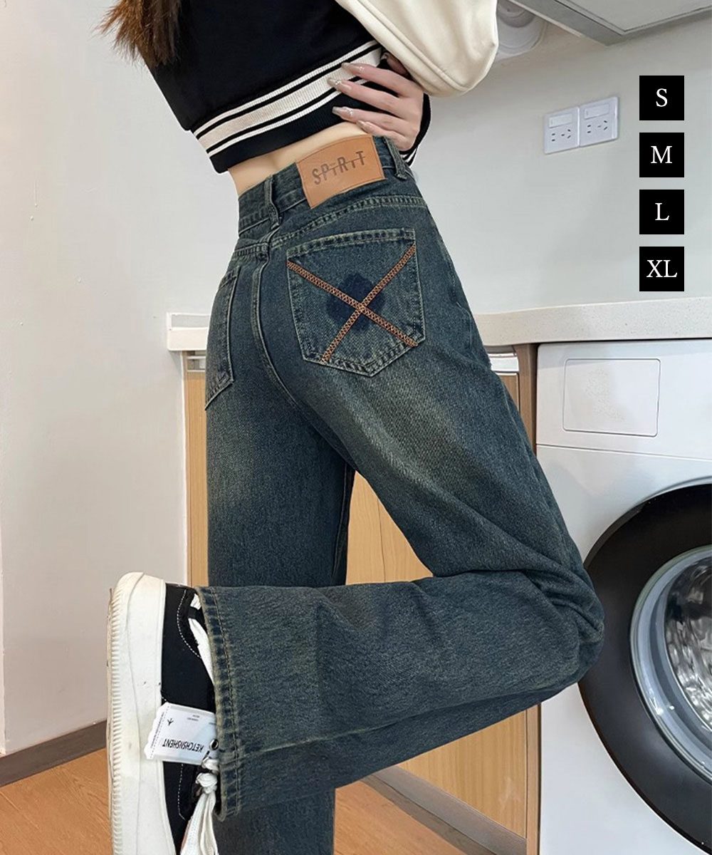 ヴィンテージデニムパンツ レディース