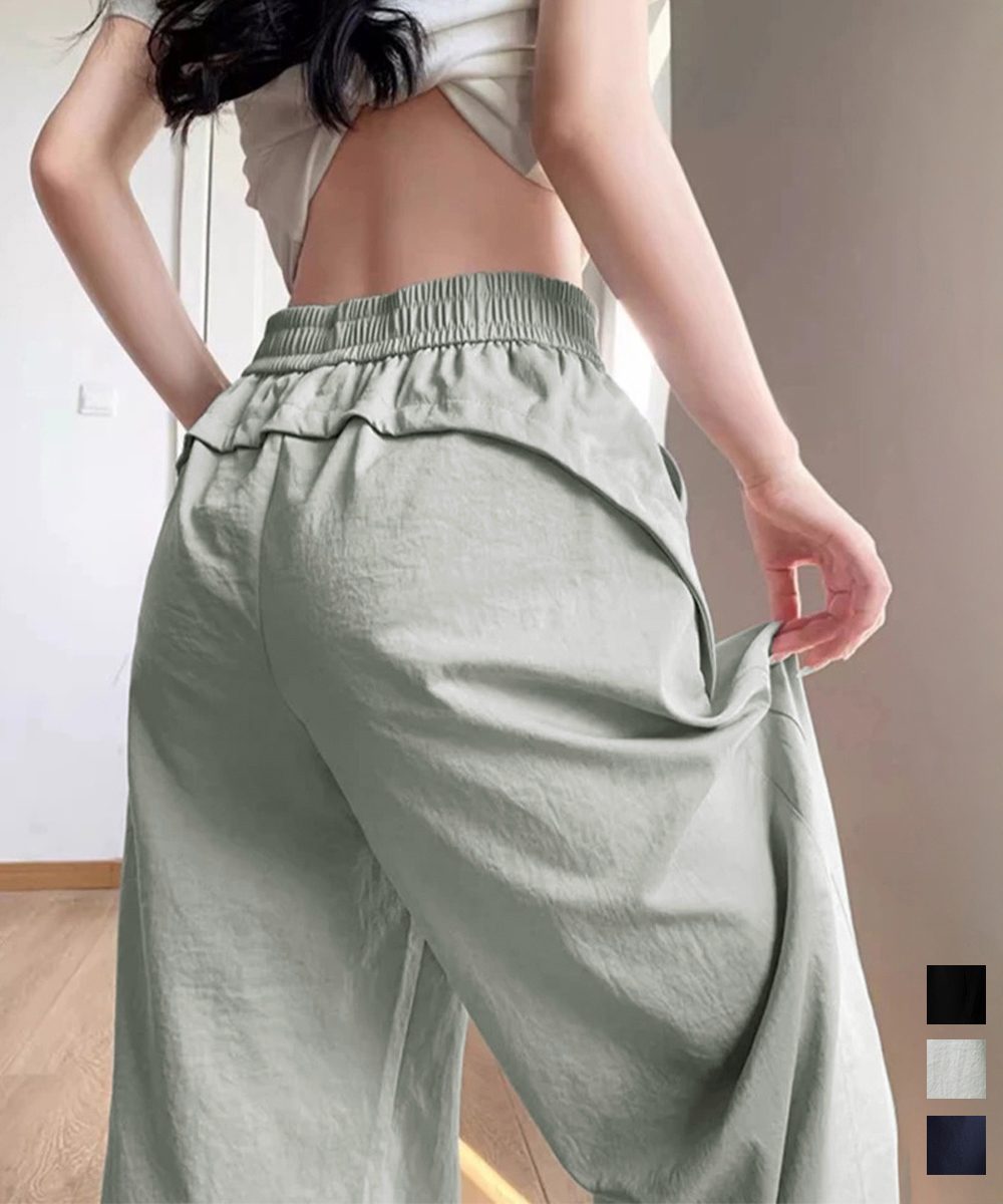 ワイドパンツ レディースストレートパンツ