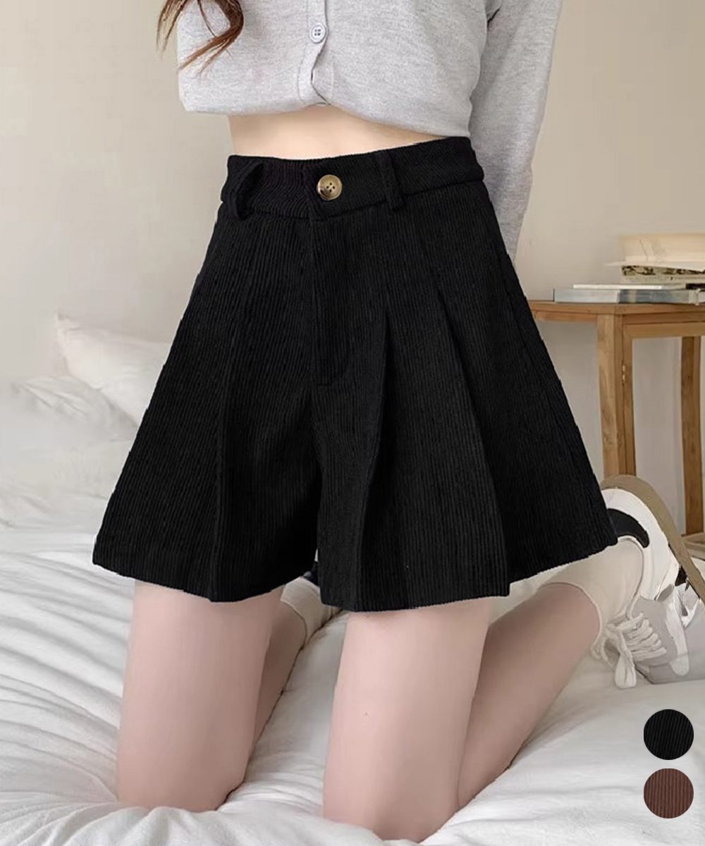 コーデュロイ ショートパンツ レディース