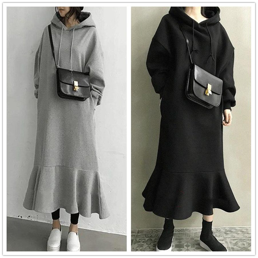 秋冬新作 ワンピース ロングワンピース マーメイドワンピース レディース 体型カバー 着痩せ