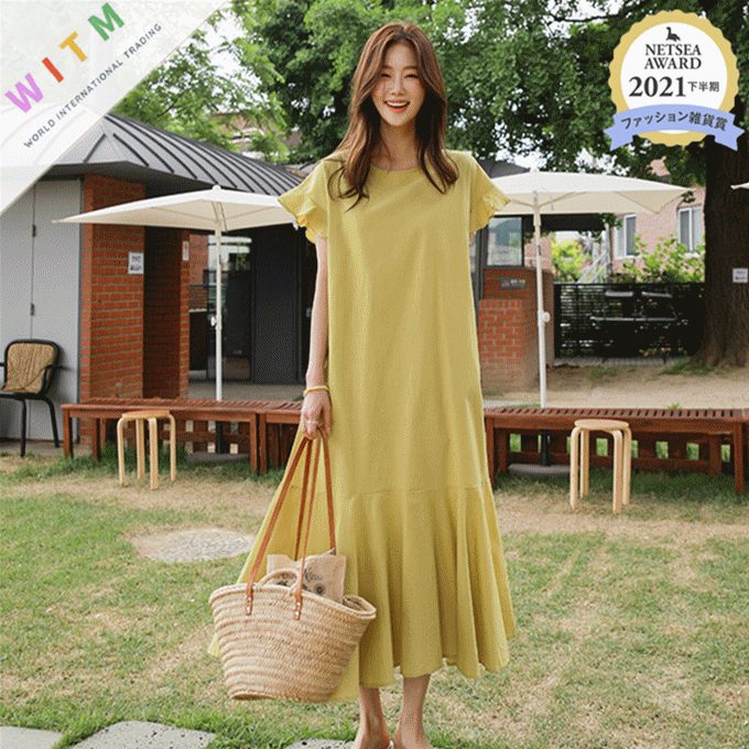春夏新作 ロングワンピース ワンピース 半袖 レディース 体型カバー韓国風 カジュアル おしゃれ