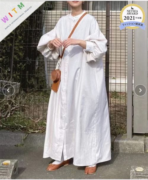 秋新作 ロングワンピース マキシ丈 ワンピース 体型カバー パフスリーブ おしゃれ 着回し レディース