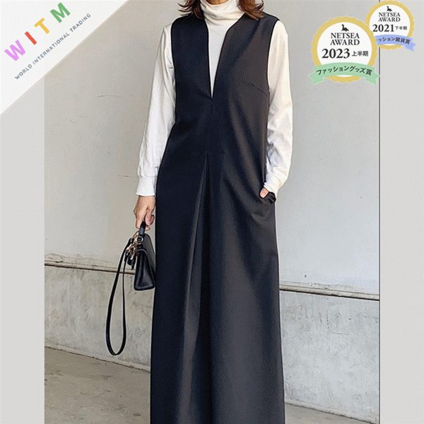 秋新作 サロペットパンツ オールインワン 連体服 ロングパンツ ワイドパンツ ノースリーブ レディース