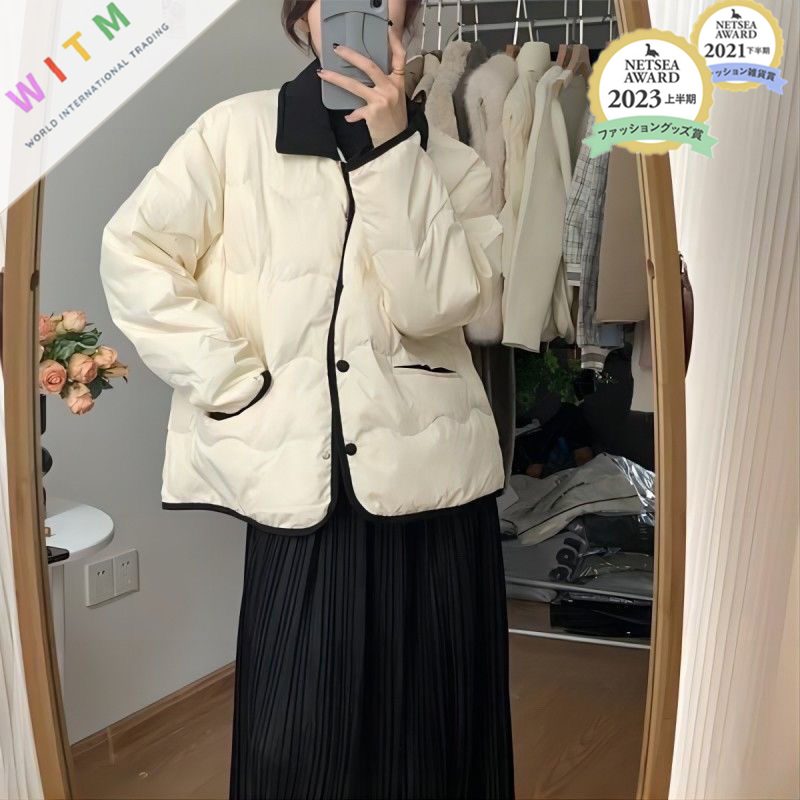 秋冬新作 トップス 中綿コート 綿入り ダウンコート 防寒着 体型カバー おしゃれ