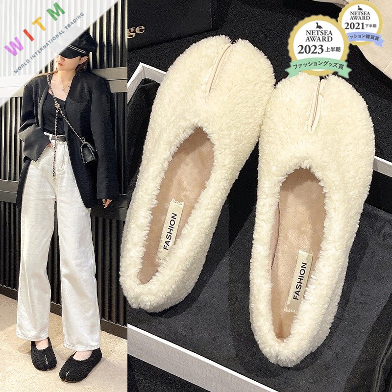 冬新作 フラットシューズ シューズ レディース靴 ふわもこ 韓国 ファッション オフィス 可愛い