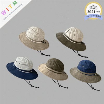 バゲットハット 折りたたみ つば広 軽量 あご紐付き 日焼け 吸汗速乾 通気 登山 メンズ ハット