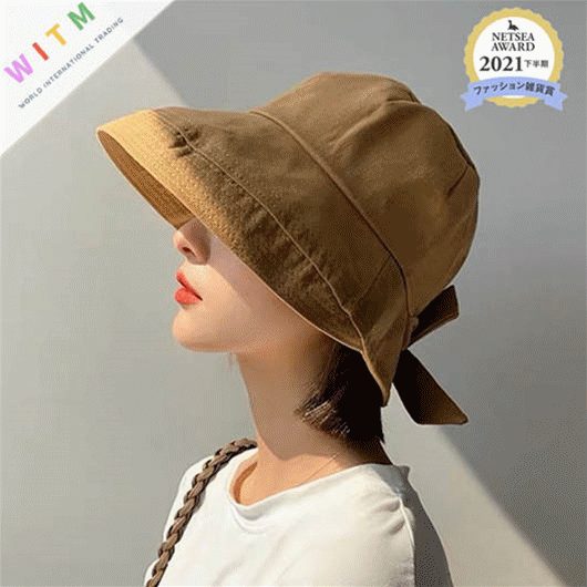 新作 蝶結び 夏定番 バゲットハット 折りたたみ つば広 日焼け 紫外線対策 レディース