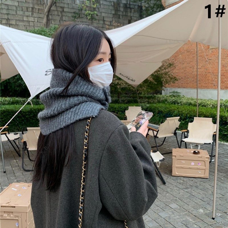 韓国秋冬新作 レトロ風 マフラー ニットマフラー ファッション レディース 防寒 カジュアル