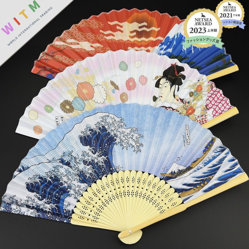和風 折りたたみ扇子 扇子 手つくり 富士山 桜 工芸扇子 プレゼント レディース メンズ 雑貨