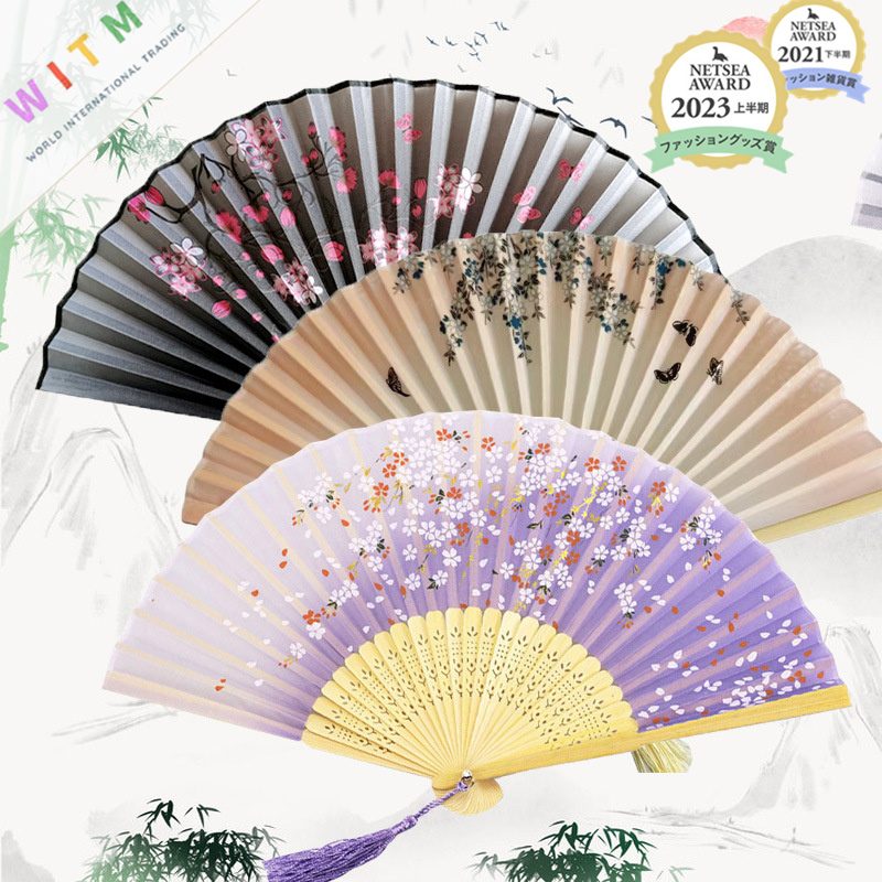 花柄 扇子 折りたたみ扇子 手つくり 桜 工芸扇子 プレゼント レディース メンズ 雑貨