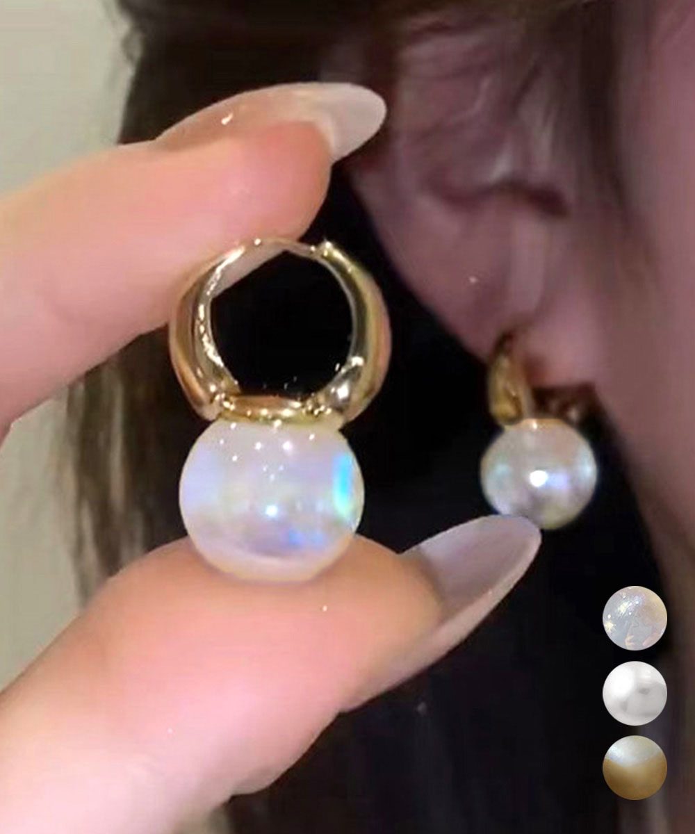 人魚の涙 パールピアス レディース 上品