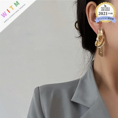 欧米風 個性 ピアス 金属アレルギー対応 925シルバー イアリング レディー 設計感