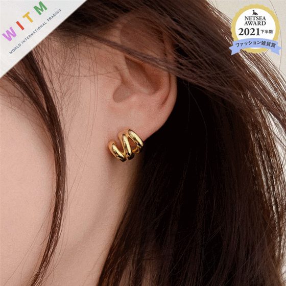 ピアス 金属アレルギー対応 925シルバー イアリング レディー 韓国 レトロ 個性