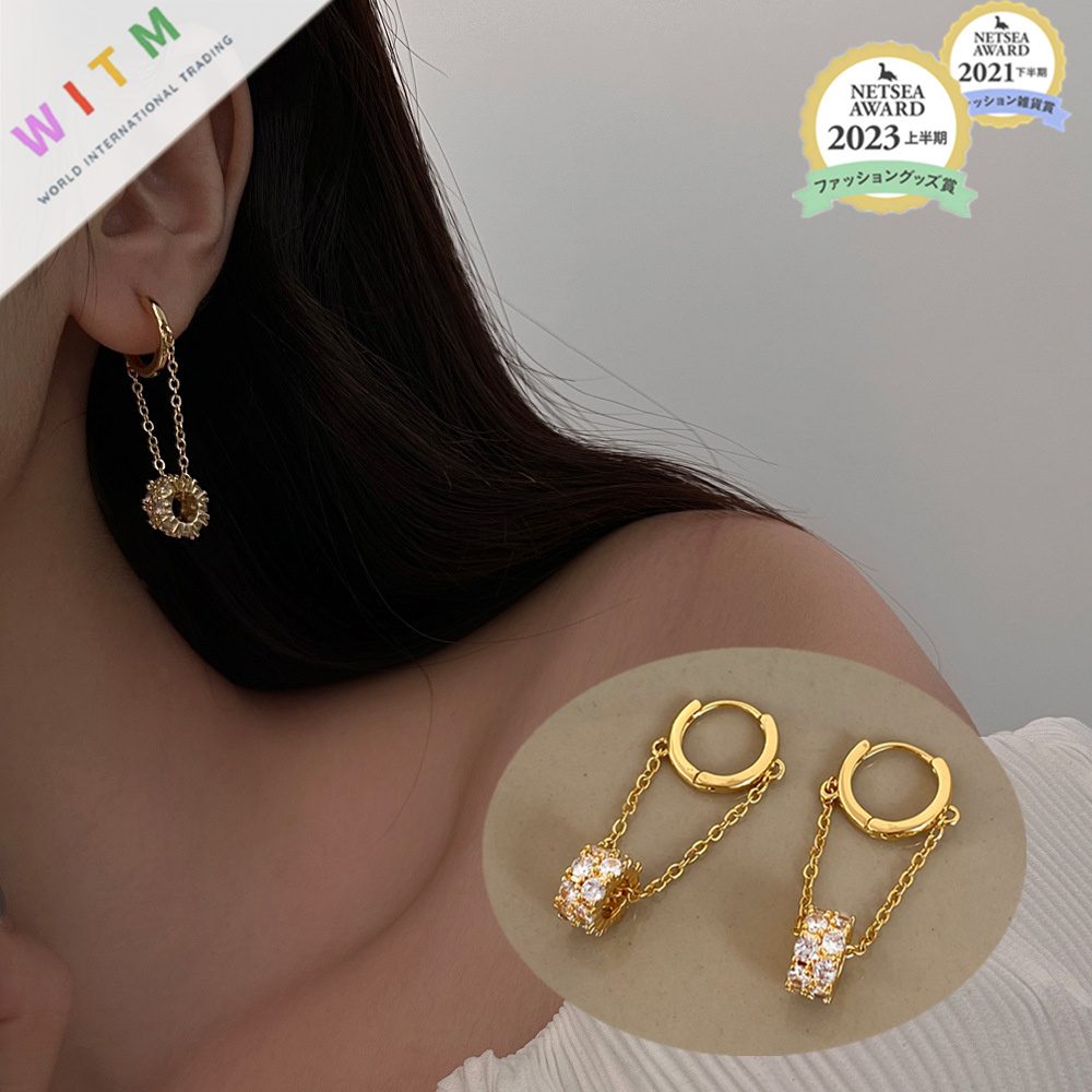 真珠 ピアス 高級感 ロングタイプ 設計感 ファッション 耳飾り アクセサリー