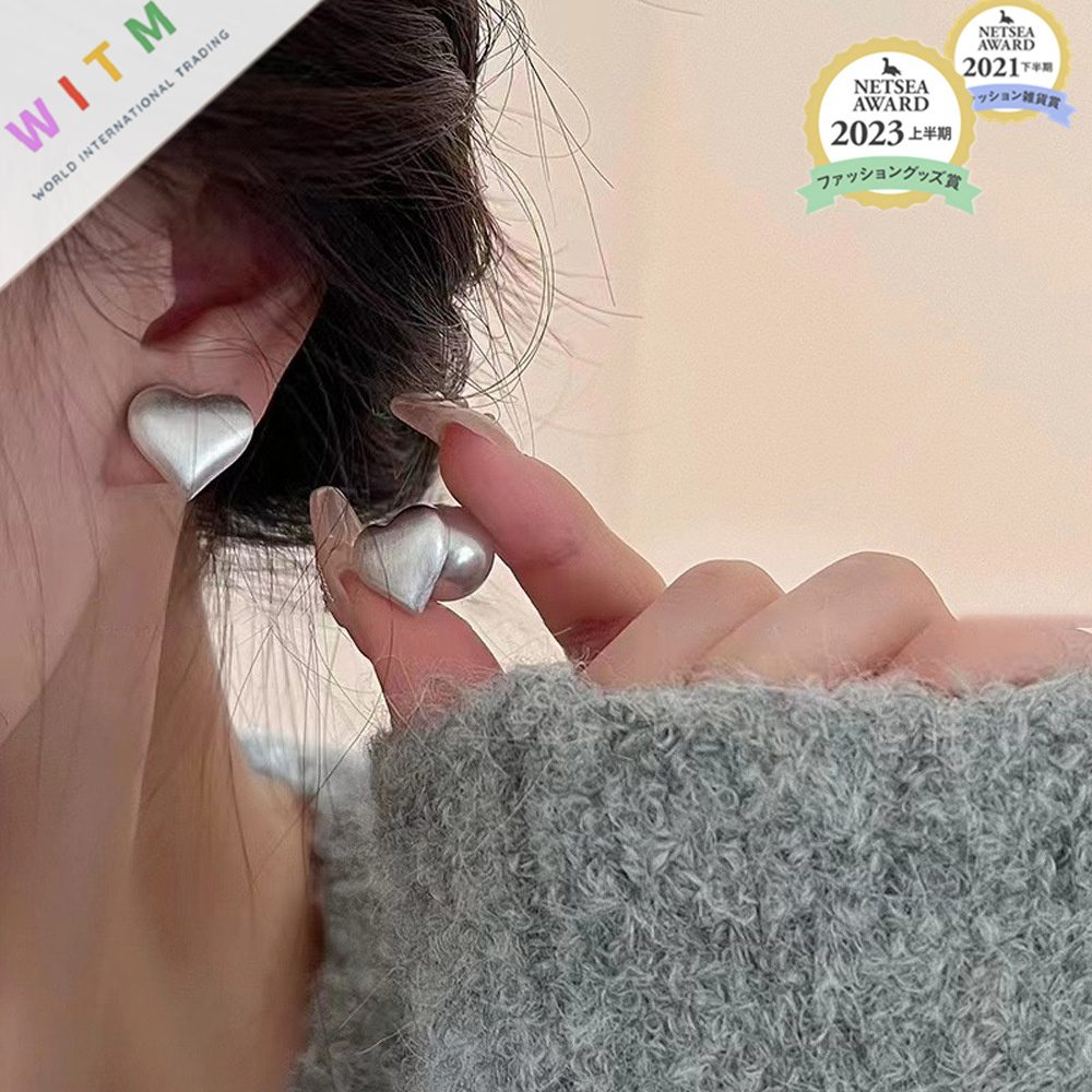 2WAY ハート パールピアス アクセサリー 14kコーティング 金属アレルギー対応 レディース S925