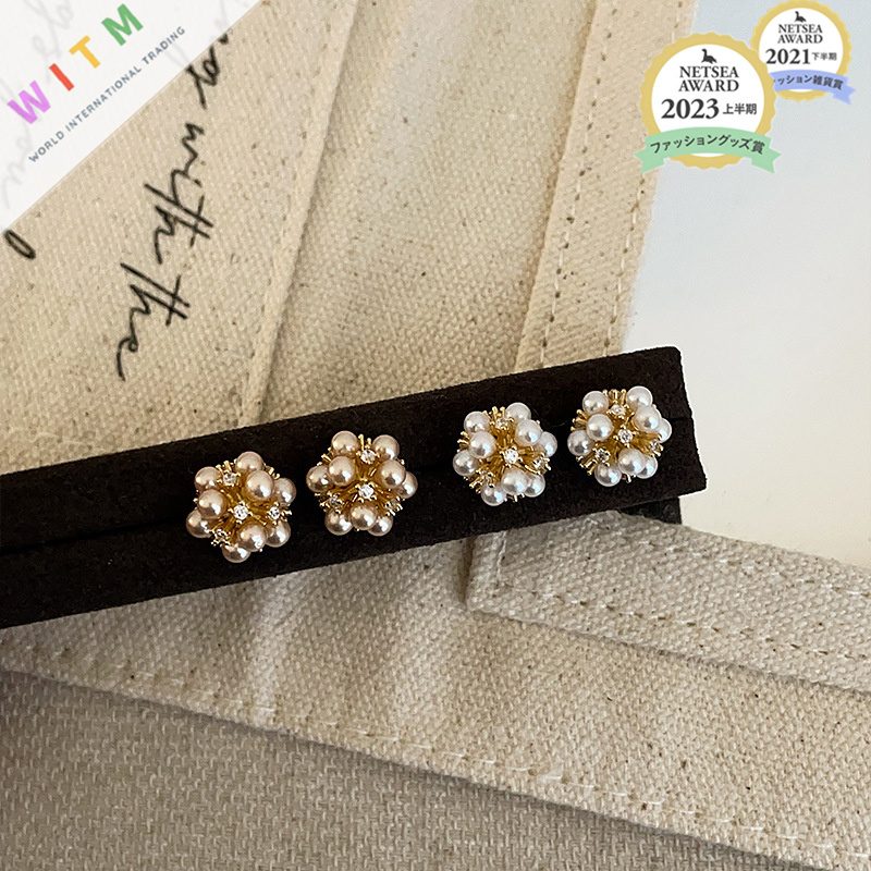 花 ピアス アクセサリー 金属アレルギー対応 シルバー レディース オシャレ 可愛い
