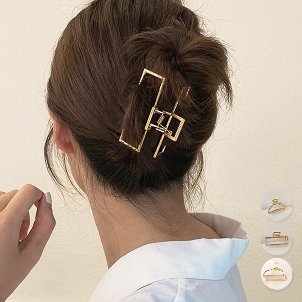 ヘアクリップ ゴールド バンスクリップ
