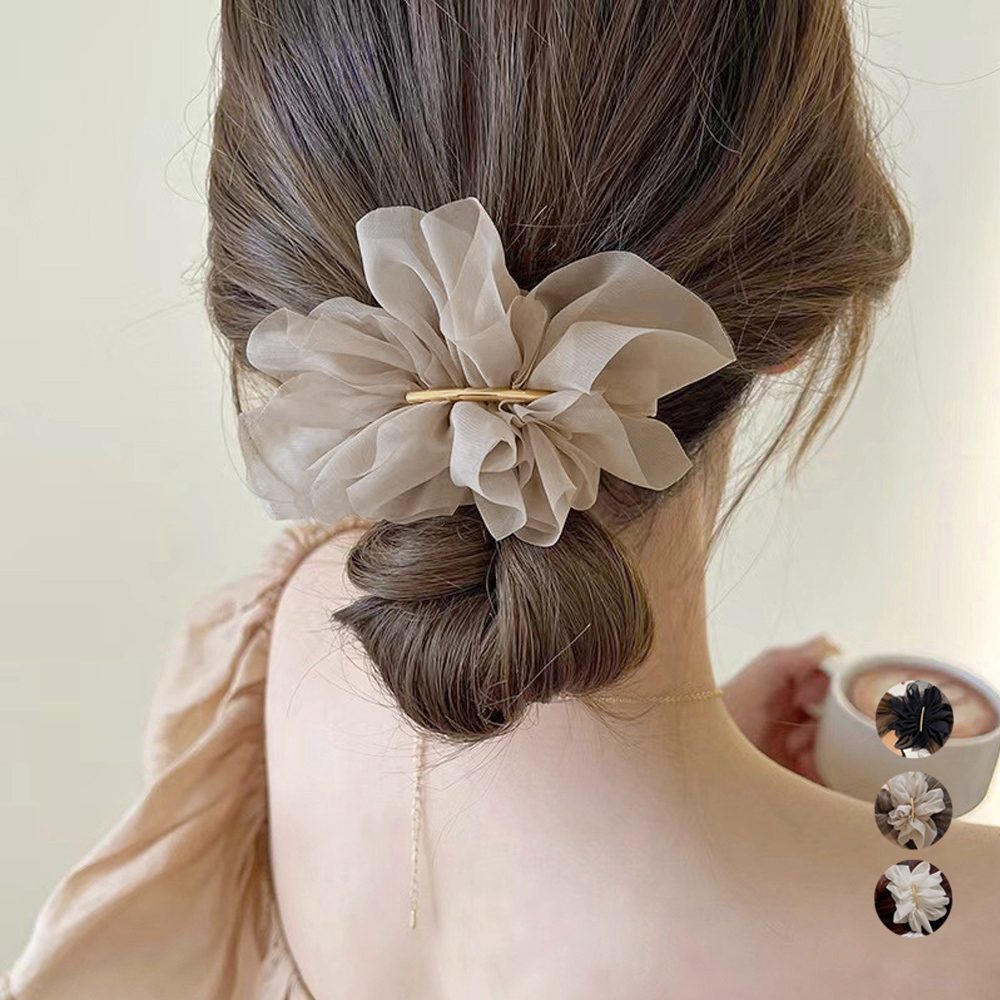 シフォンバレッタ レディースヘアアレンジ