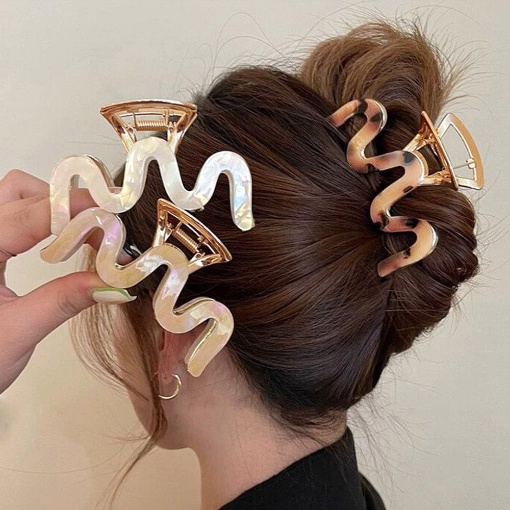 ヘアクリップ アクリルバンスクリップ