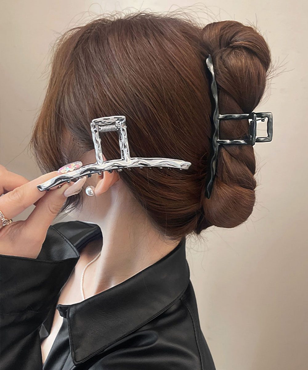 バンスクリップ ヘアクリップ ウェーブ