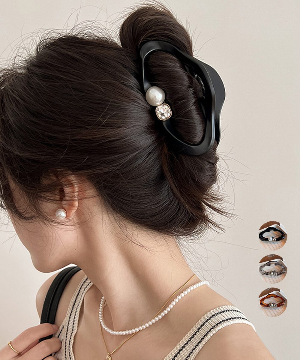 バンスクリップ パールヘアクリップ 新作