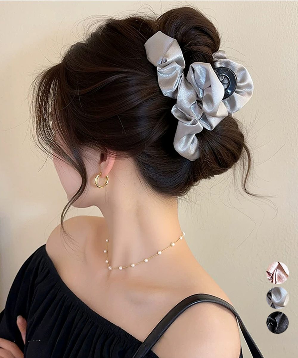 ヘアクリップ バンスクリップ フリル
