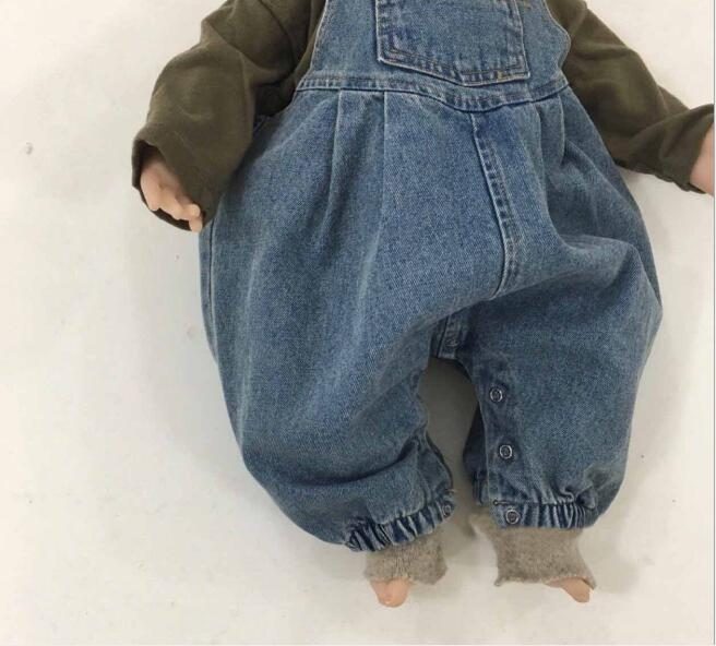 春　ベビー服　ロンパース　サロペット　デニム　子供服　男女兼用　キッズ服　出産祝い　可愛い