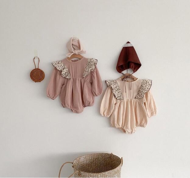 秋新作　女の子　ベビーロンパース　ベビー服　キッズ服　森ガール　カジュアル　可愛い　子供服