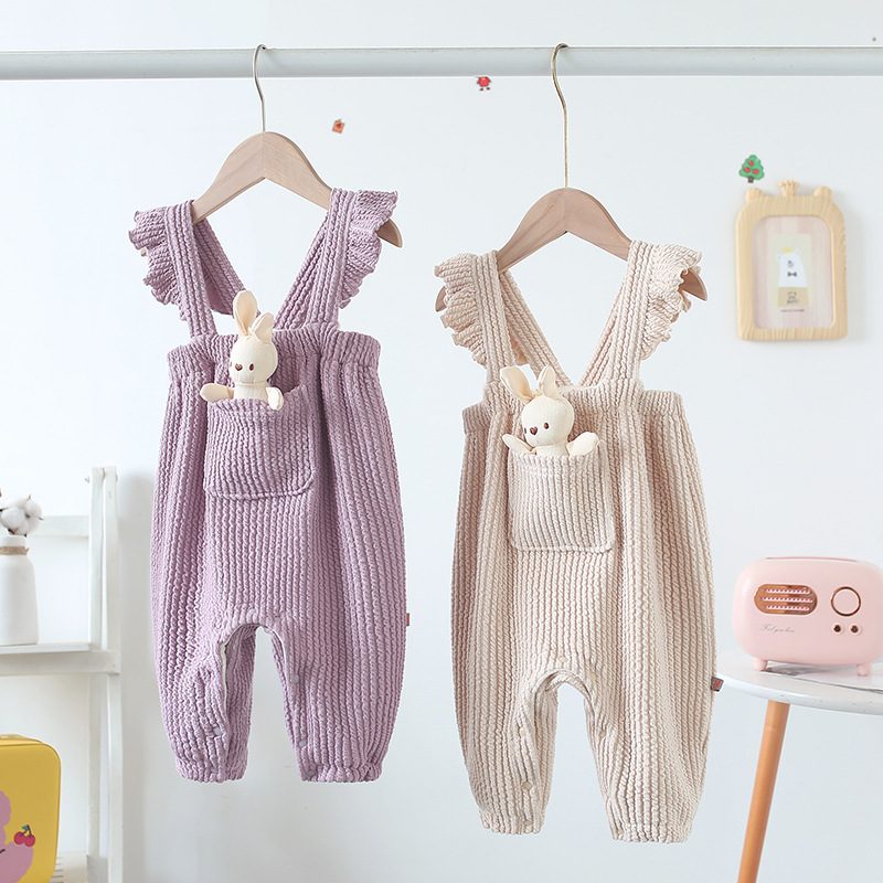 秋冬　キッズ服　裏起毛　オーバーオール　厚手　キッズ服　サロペット　可愛い　おしゃれ　ベビー服