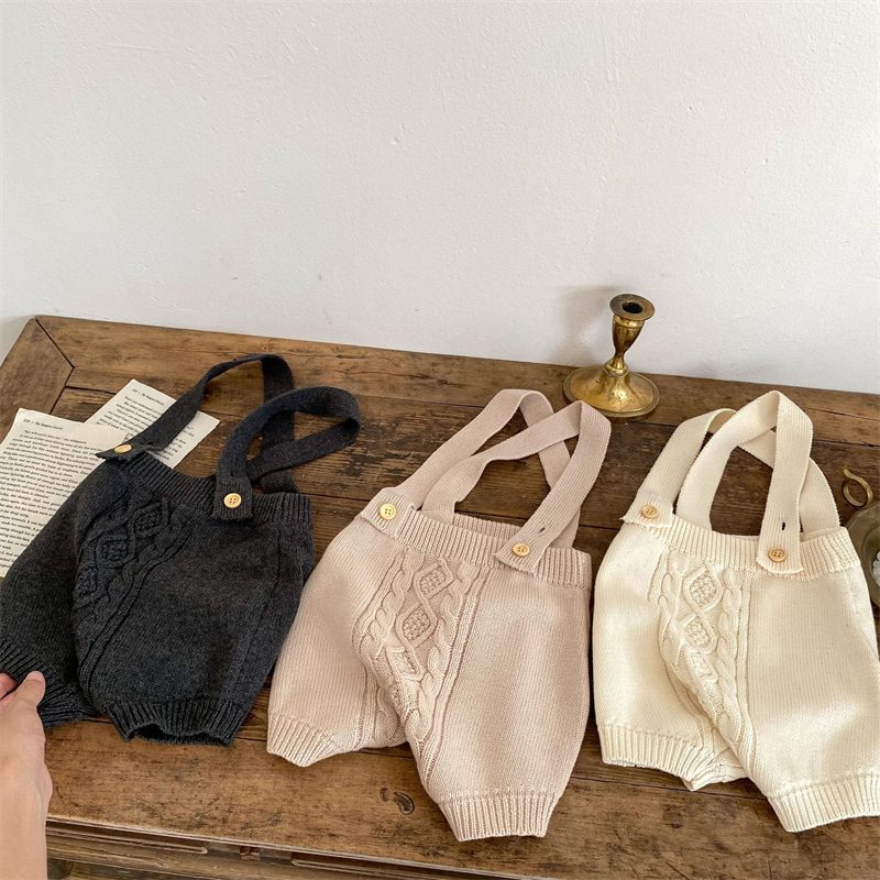 ins 秋新作　ベビー服　ニット　ロンパース　サロペット　オーバーオール　可愛い　子供服　ボトムス