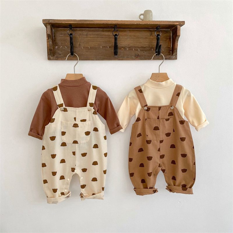 ins 秋新作　ベビー服　ロンパース　サロペット　オーバーオール　可愛い　子供服　ボトムス　プリント