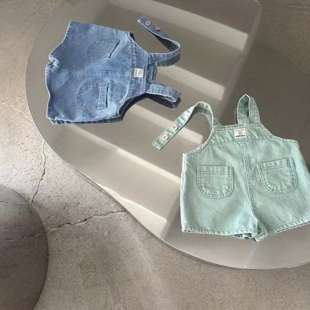 ins 夏新作　ベビー服　デニム　サロペット　オーバーオール　男の子　女の子　柔らか　子供服　可愛い