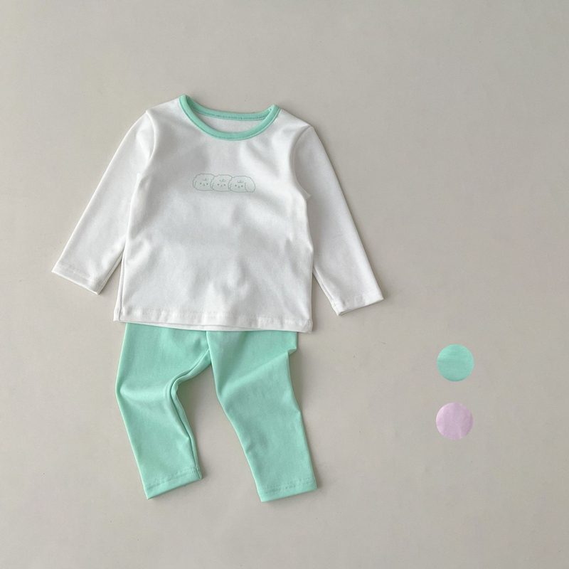 ins 秋新作 ベビー服 セットアップ 長袖Tシャツ ロングパンツ ハイウエスト 子供服 可愛い 部屋着