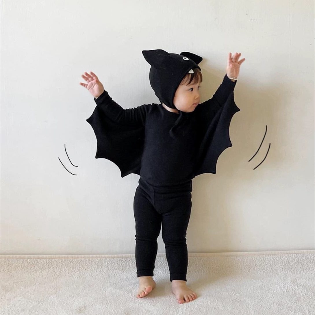 insスタイル 新作 ベビー服 ハロウィン セットアップ 上着+パンツ+ボンネット 可愛い コスプレ