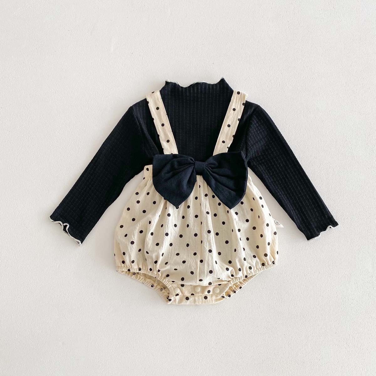 ins 秋新作　ベビー服　女の子　セットアップ　Tシャツ　ロンパース　ドット柄　可愛い　おしゃれ　子供服