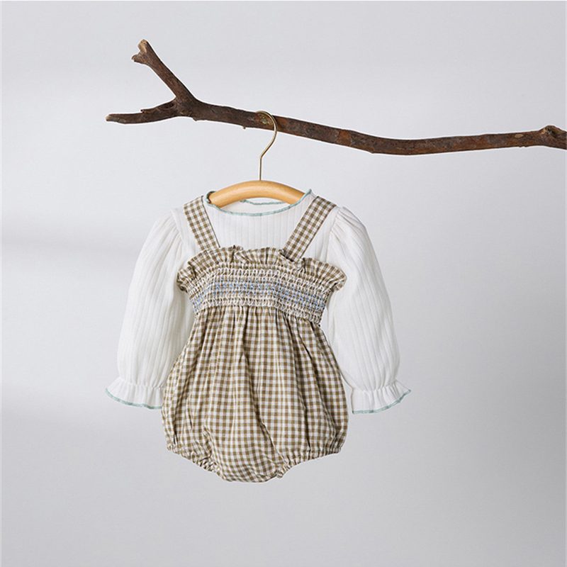 ins 秋新作　ベビー服　リブTシャツ　サロペット　ロンパース　セットアップ　可愛い　おしゃれ　子供服