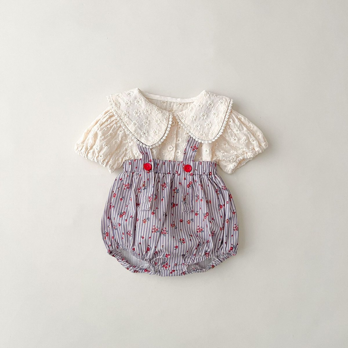 ins 夏新作　ベビー服　女の子　花柄刺繍　ブラウス　半袖　子供服　可愛い　おしゃれ　シャツ　子供服