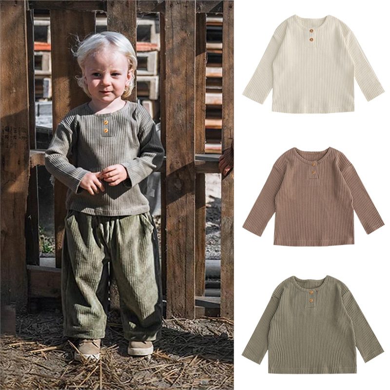 ins 秋新作　ベビー服　長袖　Tシャツ　無地　トップス　子供服　男女兼用　インナーシャツ　柔らか　肌着