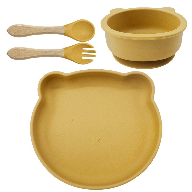赤ちゃん　スプーン　フォーク　セット　カトラリーセット　食器セット　シリコン　可愛い 4点セット