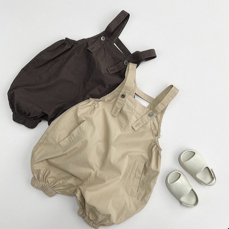 ins 夏新作　ins　ベビー服　サロペット　パンツ 無地　綿100　可愛い　ボトムス　カジュアル　ゆったり