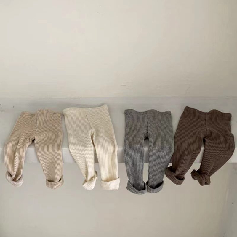 ins 秋新作　ベビー服　レギンス　インナー　無地　ロングズボン　リブパンツ　子供服　ボトムス　パンツ