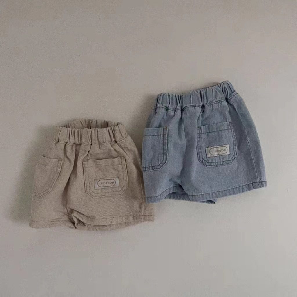 ins 夏新作　子供服　赤ちゃん　デニム　レトロ　ショートパンツ　カジュアル　ボトムス　柔らか　男女兼用
